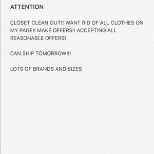 EVERYTHING MUST GO ACCEPTING REASONABLE OFFERS